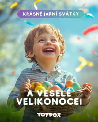 🐣 Veselé Velikonoce vám přeje Tým Toypex! 🐰 Přejeme všem malým i velkým objevitelům kouzelné Velikonoce plné smíchu,...