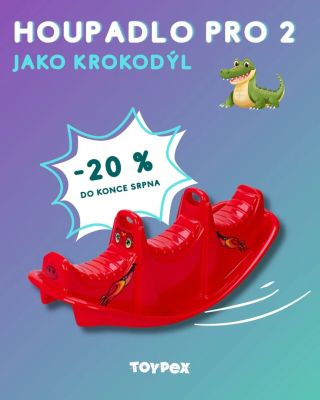 🎉 HOUPADLO PRO DVA KROKODÝL – SLEVA 20 % do konce srpna! 🐊💚 https://www.toypex.cz/houpadlo-pro-dva-krokodyl/ 🌈 Barevné,...