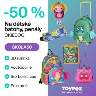 Platí pouze do úterý 2. září 2025! 🎒✨ Využijte jedinečnou šanci získat dětské batohy, penály a doplňky OKIEDOG se slevou...